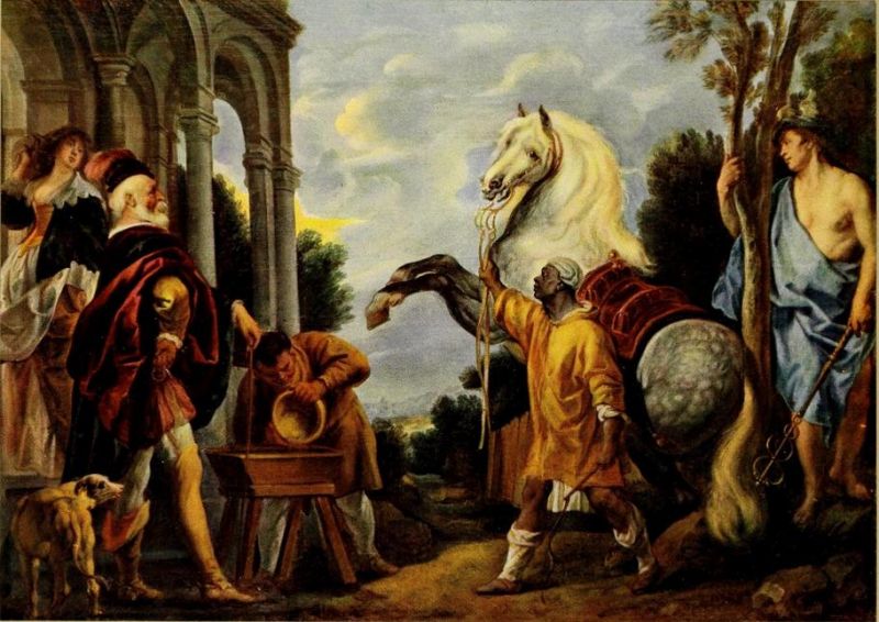 038. JACOB JORDAENS, Der Apfelschimmel 
