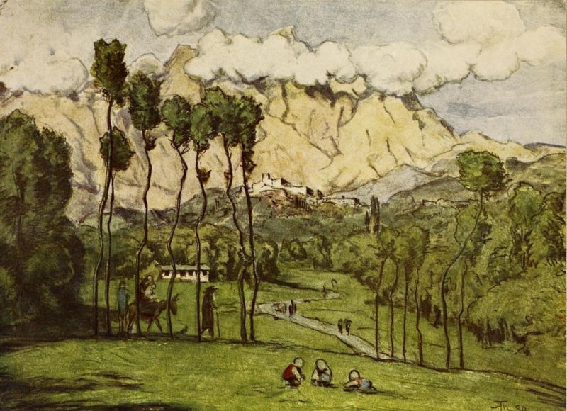 040. HANS THOMA, Landschaftsstudie 