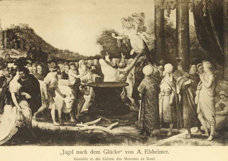 006. Jagd nach dem Glück von A. Elsheimer. Galerie des Museums zu Basel. Nach Photographie