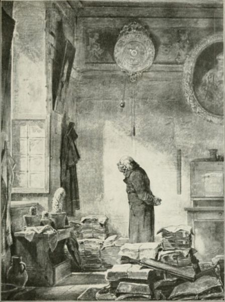 Spitzweg - Der Aktenwurm