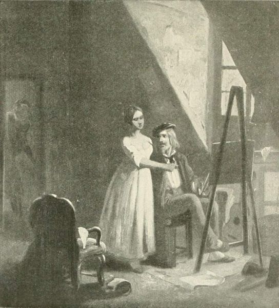 Spitzweg - Belauschtes Liebespaar