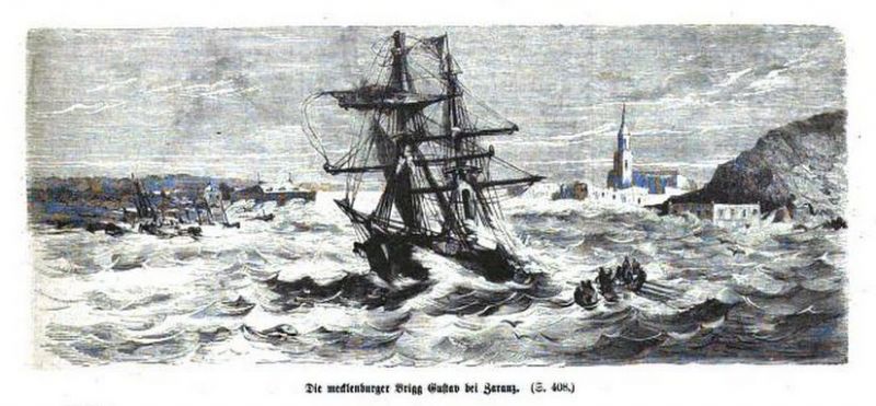 Maritimes, Die mecklenburgische Brigg Gustav bei Zeranz