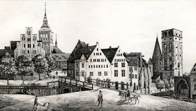 Die Rostocker Altstadt vom Beguinenberge