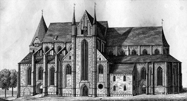 Der Schweriner Dom vor 1845