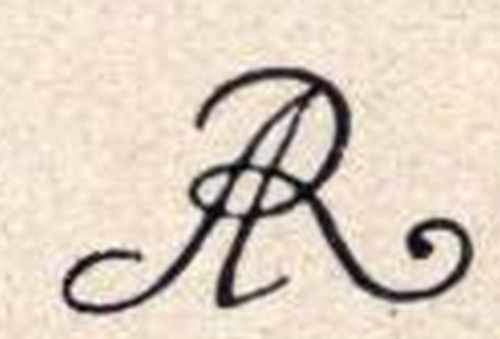Die Monogrammform (Namenszüge von Augusts II. und Augusts III.) der Meißner Porzellan-Manufaktur)