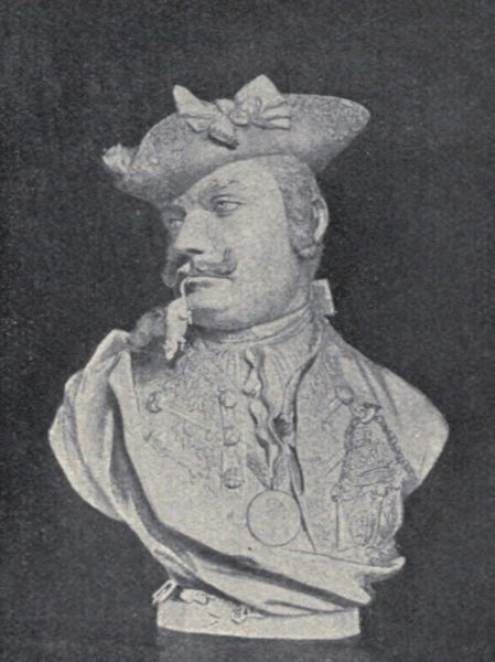Abb. 40 Büste des Hofnarren Junge, gen. Baron Schmiedel. Modell von Kaendler. Unbemalt 