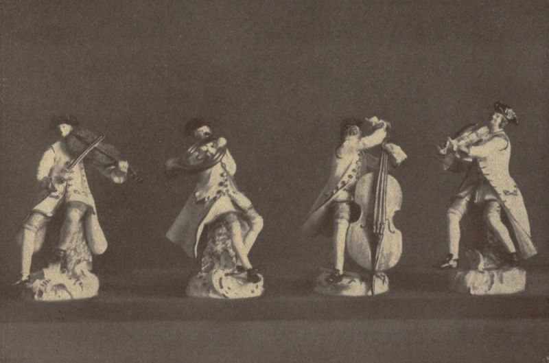 Tafel XXII. Musiker. Modelle von Meyer. Bunt bemalt