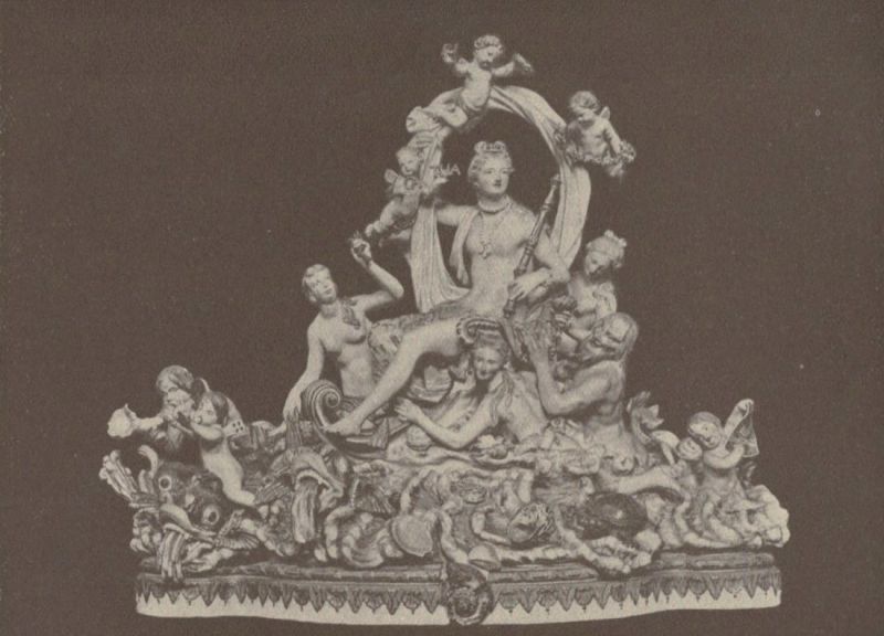 Tafel XXIII. Triumphzug der Amphitrite. Modell von Kaendler. Bunt bemalt