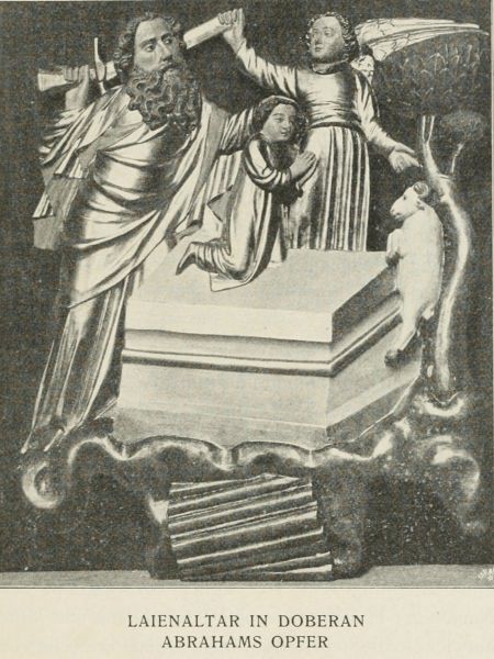 Laienaltar in Doberan, Abrahms Opfer