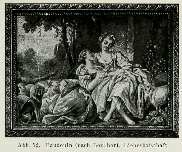 52. Baudouin (nach Boucher), Liebesbotschaft