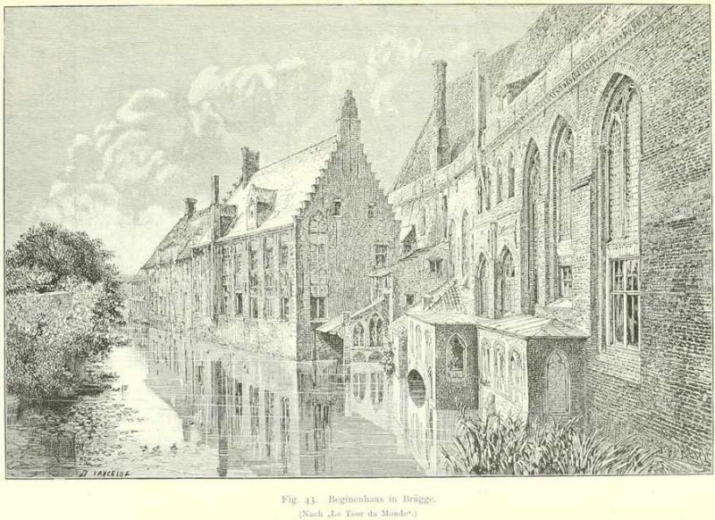 Fig. 43. Berginenhaus in Brügge. (Navh „Le Tour du Monde“.)