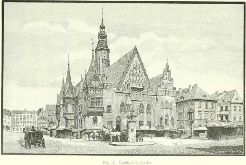 Fig. 46. Rathaus in Breslau. (Nach einer Fotografie)