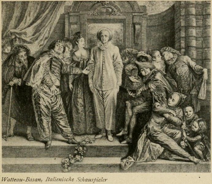 016. Watteau-Basan, Italienische Schauspieler