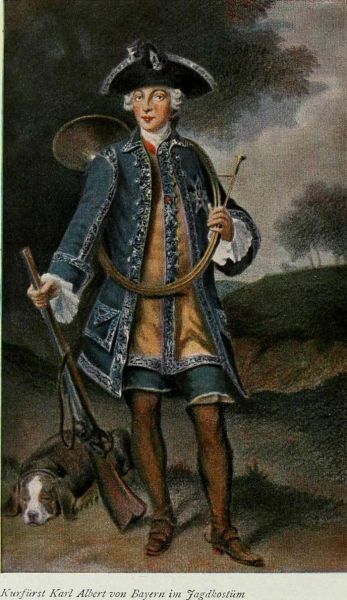 020. Kurfürst Karl Albert von Bayern im Jagdkostüm 