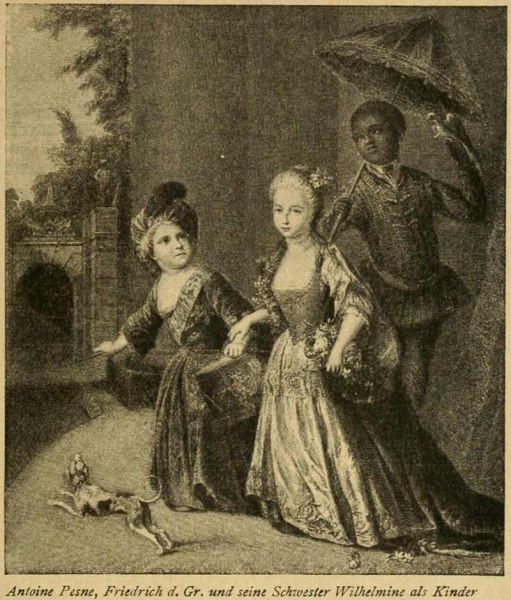 022. Antoine Pesne, Friedrich d. Gr. und seine Schwester Wilhelmine als Kinder