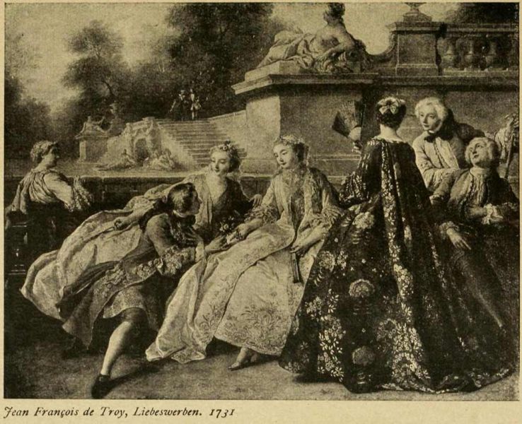 036. Jean François de Troy, Liebeswerben. 1731
