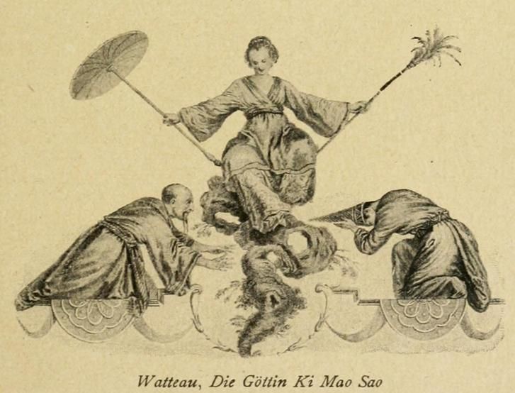 040. Watteau, Die Göttin Ki Mao Sao 