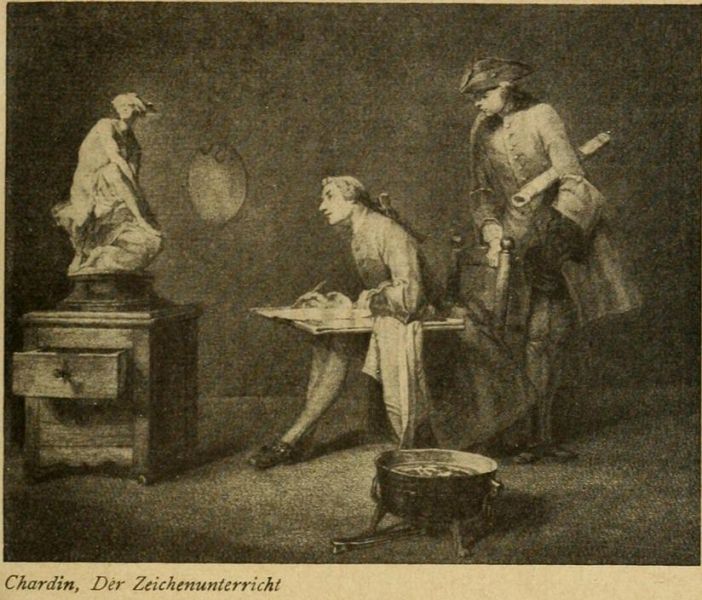057. Chardin, Der Zeichenunterricht