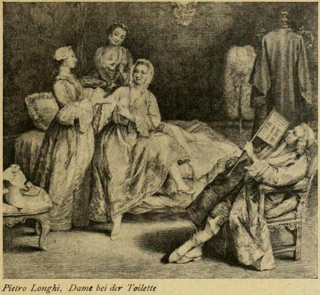 066. Pietro Longhi, Dame bei der Toilette