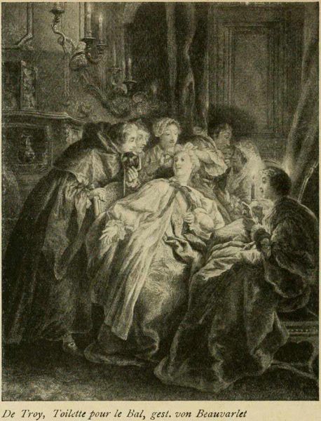 086. De Troy, Toilette pour le Bal, gest. von Beauvarlet