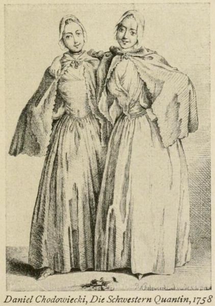 091. Daniel Chodowiecki, Die Schwestern Quantin, 1758