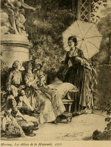 099. Moreau, Les délices de la Maternité. 1776