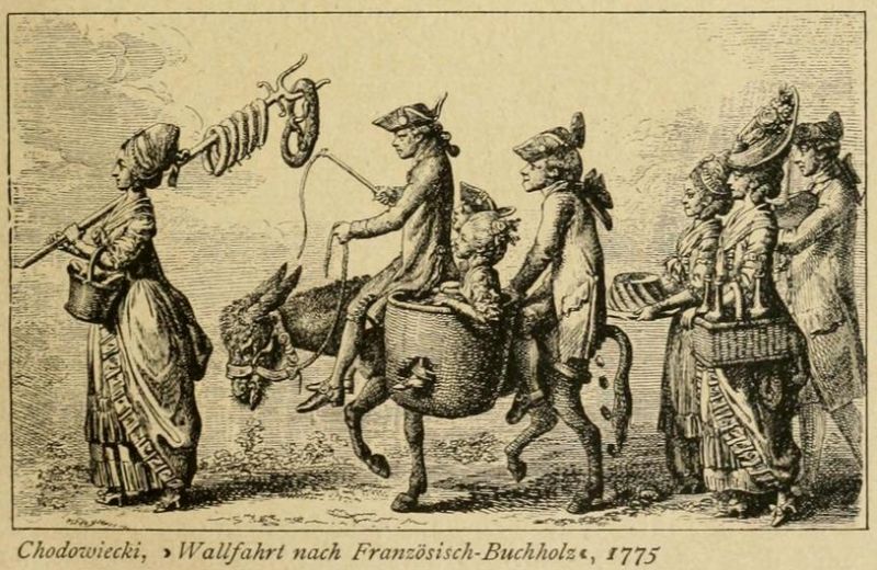 161. Chodowiecki, „Wallfahrt nach Französich-Buchholz“, 1775
