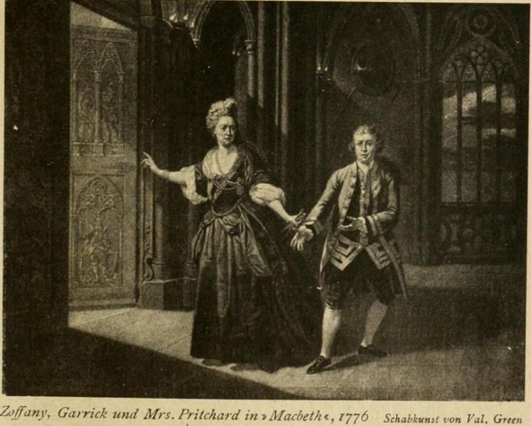 166. Zoffany, Garrick und Mrs. Pritchard in „Macbeths“, 1776 