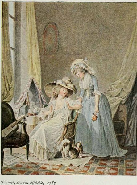 209. Watteau de Lille, La prude Mélisse, Aus der Galerie des Modes 1785