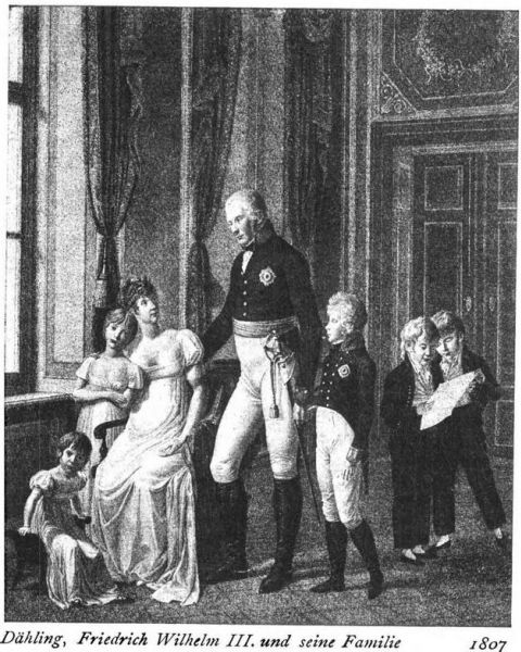 017 Dähling, Friedrich Wilhelm III. und seine Familie 1807