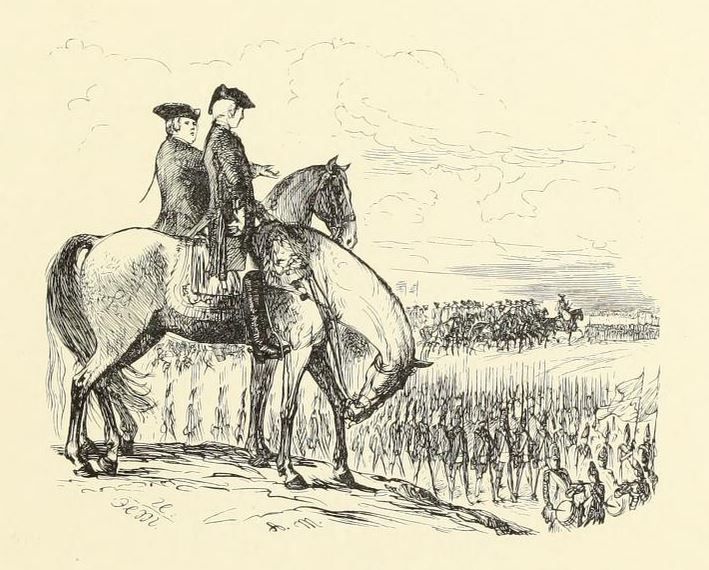 7. Vignette zu dem Aufsatz: „Über das Militär seit seiner Einführung bis zum Ende der Regierung Friedrich Wilhelms“. Geschnitten von UNZELMANN und MÜLLER. 