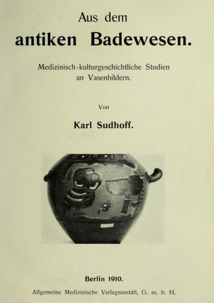 000. Aus dem antiken Badewesen, Titelblatt