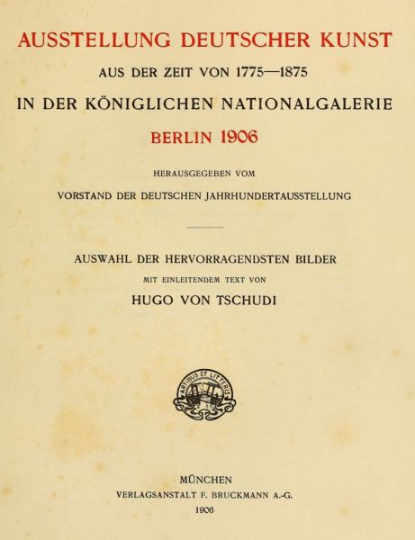 000. Ausstellung Deutscher Kunst Berlin 1906 Titelblatt