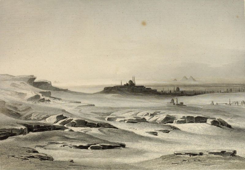 002. Kairo, von der Wüste aus gesehen (Osten)