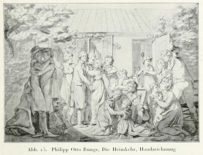 015 Philipp Otto Runge, Die Heimkehr, Handzeichnung