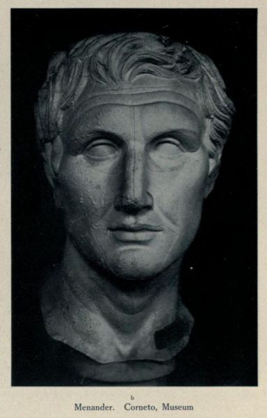 Menander, Corneto, Museum