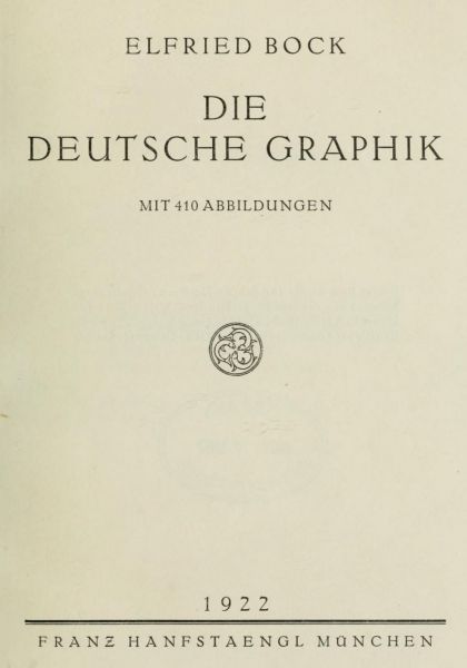 000. Deutsche Graphik, Titelblatt