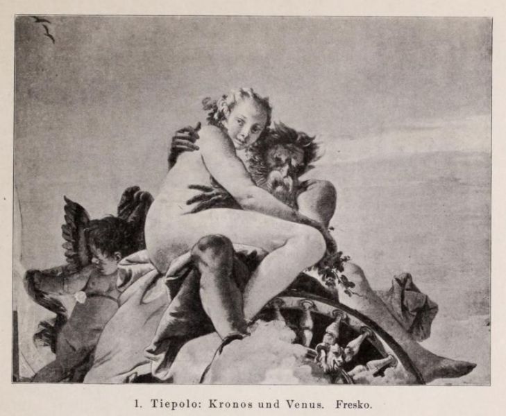 001. Tiepolo. Kronos und Venus. Fresko