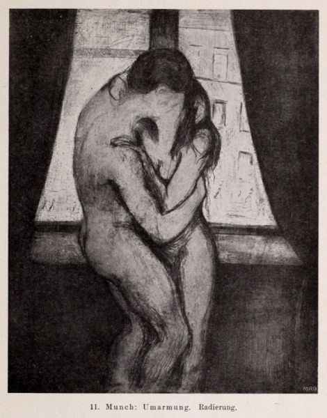 011. Munch. Umarmung. Radierung