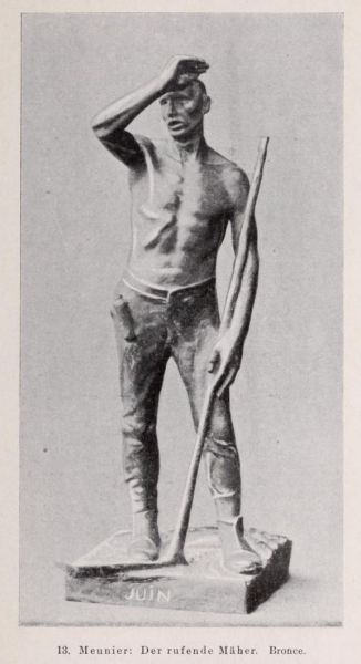 013. Meunier. Der rufende Mäher. Bronze