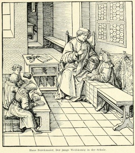 MA 092 Hans Birckmaier, Der junge Weißkunig in der Schule