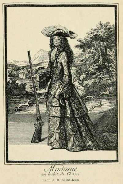 MA 168 Madame en habit de Chasse nach J. D. Saint-Jean