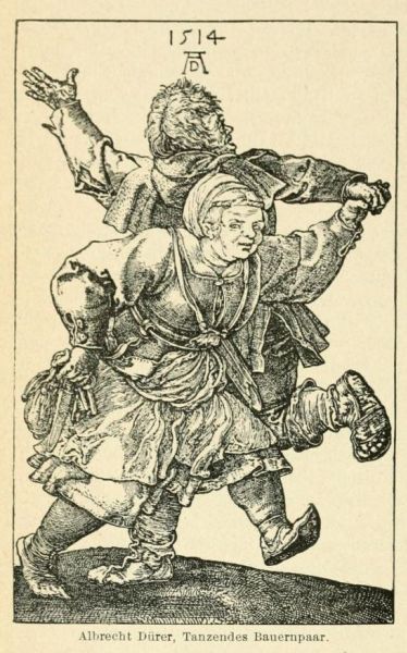 MA 182 Albrecht Dürer, Tanzendes Bauernpaar