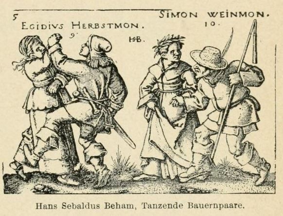 MA 183 Hans Sebaldus Beham, Tanzende Bauernpaare