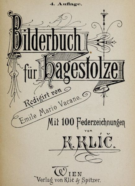 Bilderbuch für Hagestolze, Titel