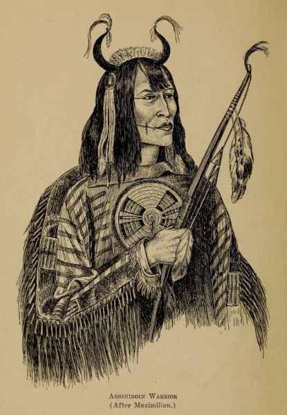 Indianer. Assiniboin Warrior