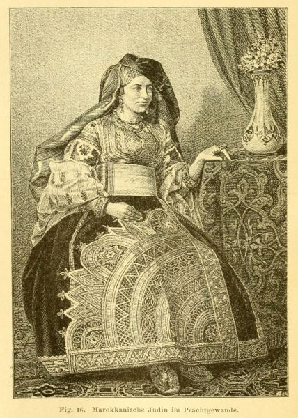 16. Marokkanische Jüdin im Prachtgewand