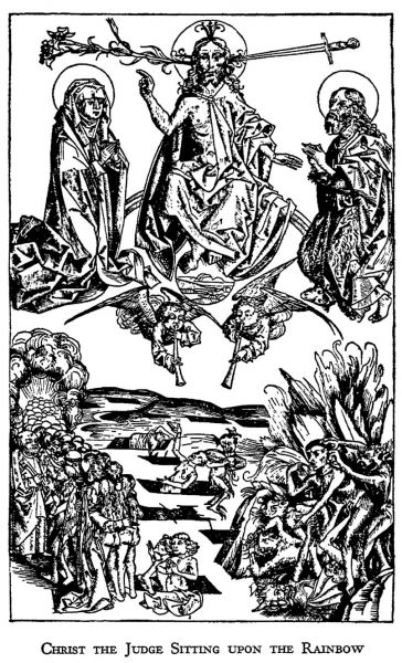 HERE I STAND, CHRIST THE JUDGE SITTING UPON THE RAINBOW