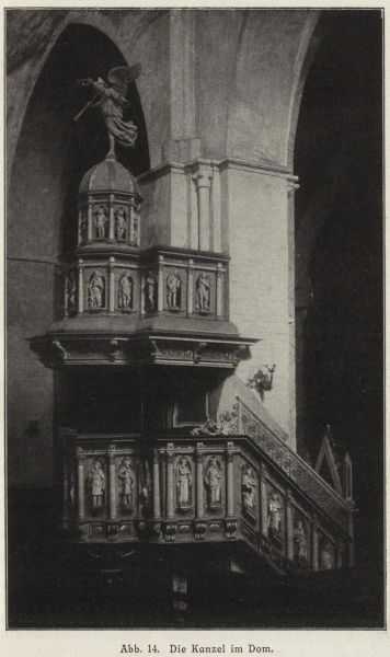 014 Riga, Die Kanzel im Dom