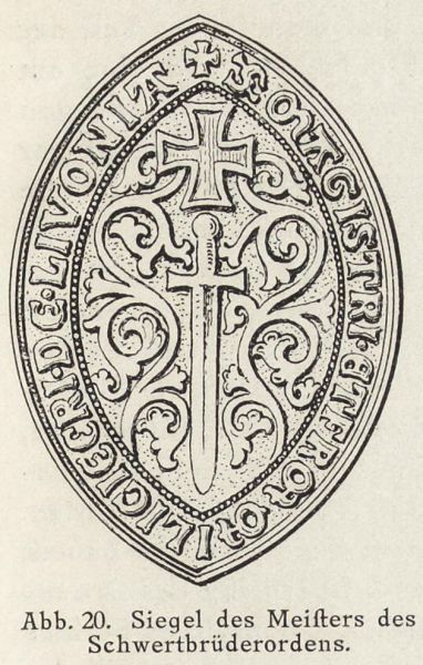 020 Riga, Siegel des Meisters des Schwertbrüderordens